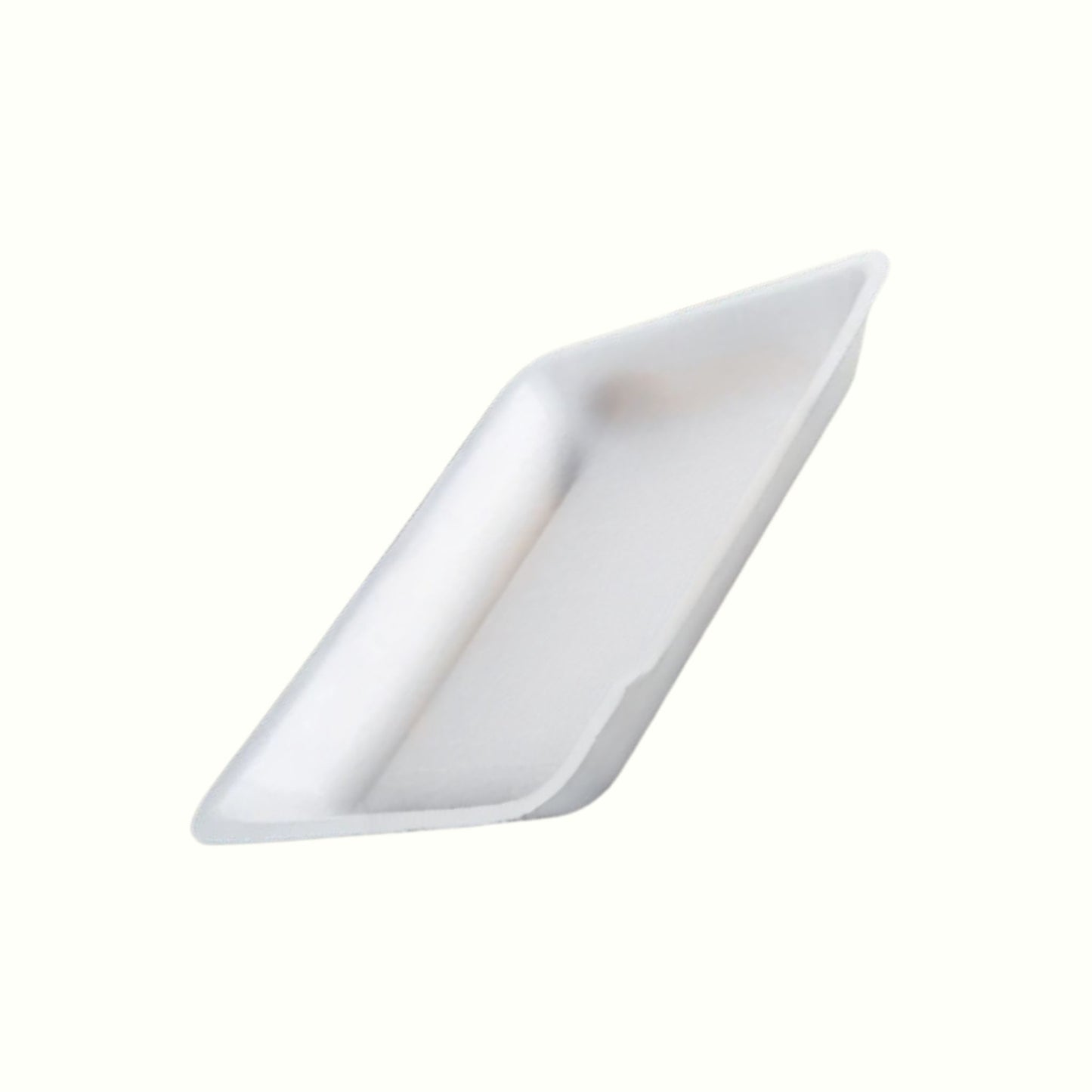 CKF 88176 #4PR Durable White Foam Meat Tray – 9 1/4" x 7 1/4" x 1 1/4" (500/Case)