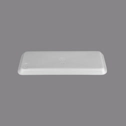 CKF 88107 #7H/7S Durable White Foam Meat Tray – 14 3/4" x 5 3/4" x 5/8" (250/Case)