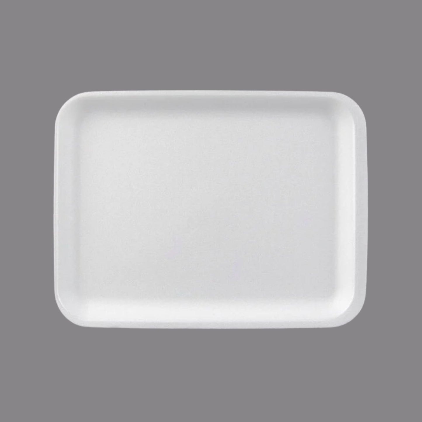 CKF 88120 #20S Durable White Foam Meat Tray – 8 3/4" x 6 1/2" x 3/4" (500/Case)