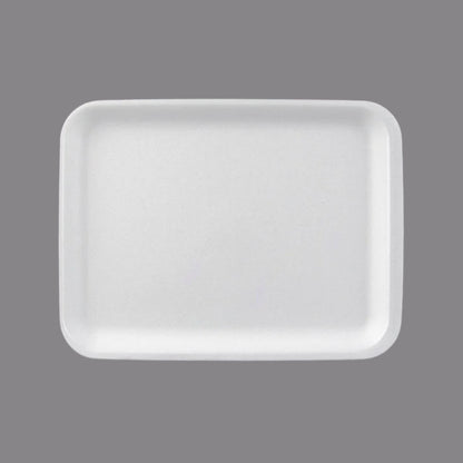 CKF 88120 #20S Durable White Foam Meat Tray – 8 3/4" x 6 1/2" x 3/4" (500/Case)