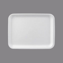 CKF 88120 #20S Durable White Foam Meat Tray – 8 3/4