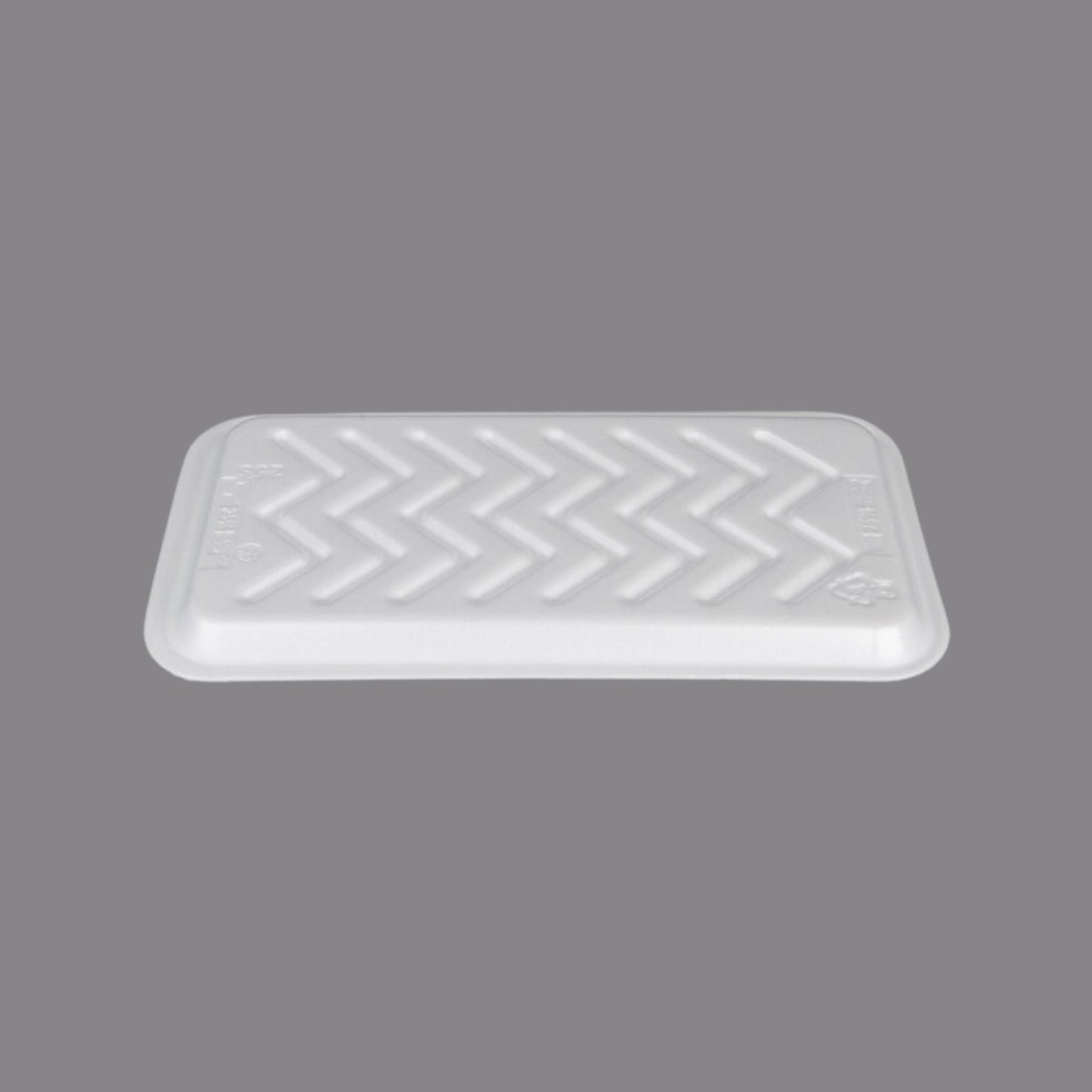 CKF 88125 #25S Durable White Foam Meat Tray – 15" x 8" x 5/8" (250/Case)