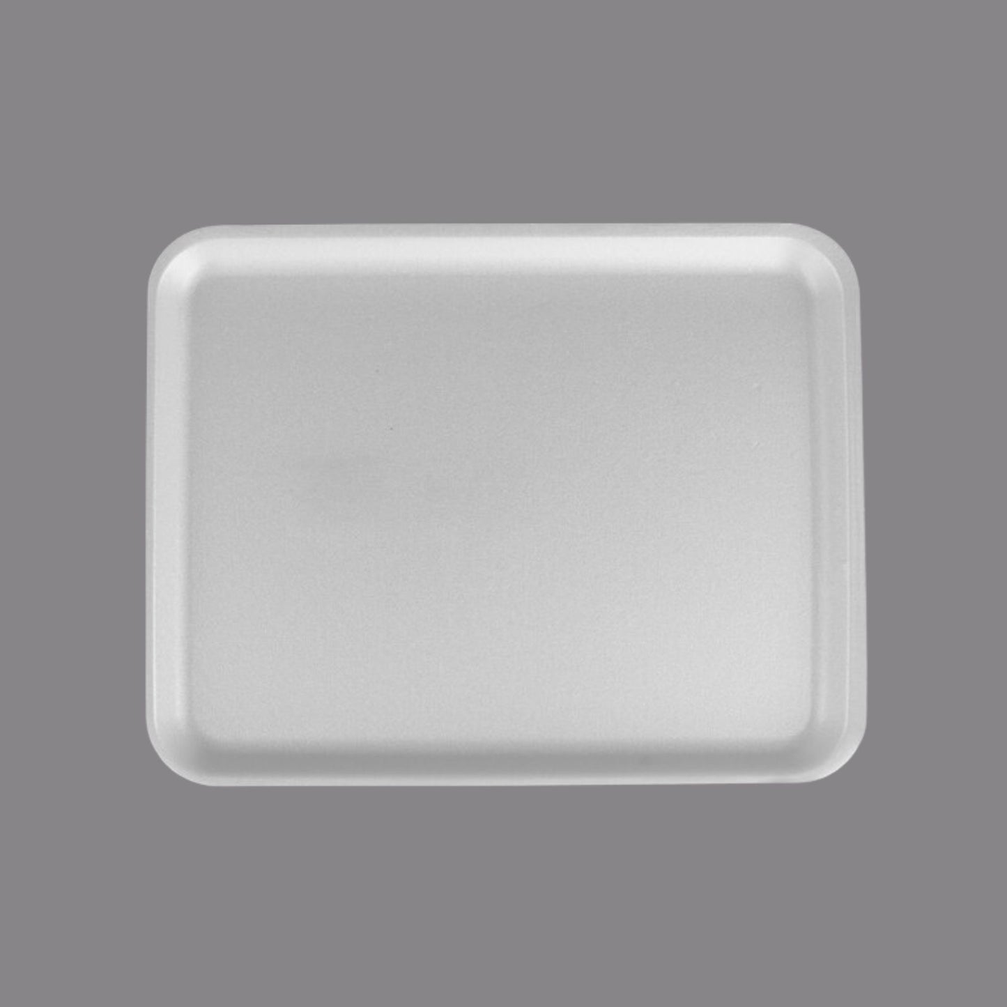 CKF 88136 #38/8S Durable White Foam Meat Tray – 10" x 8" x 1/2" (500/Case)