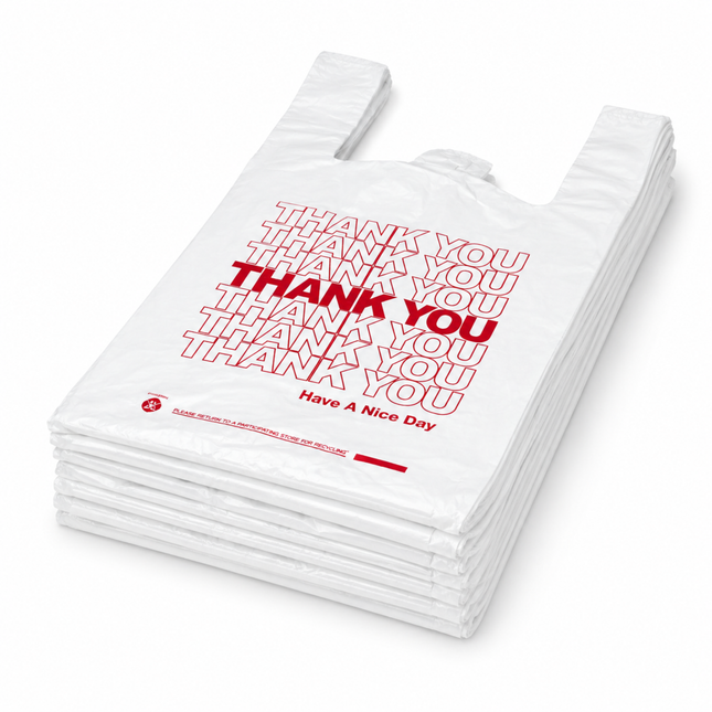 White T-Sack Medium Hd 10X5X18 14 Mic - 1000/Case