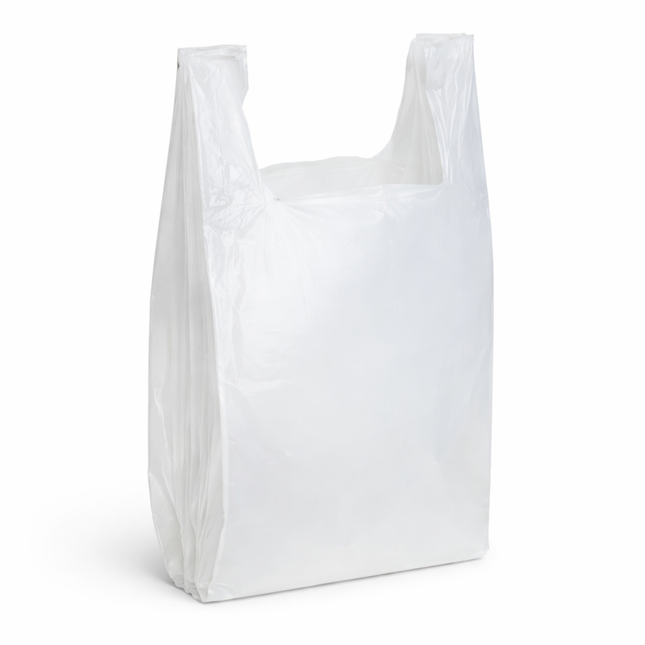 White T-Sack Large 11.5X6.5X21 0.51 Mill - 1000/Case