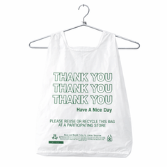 White T-Sack Extra Heavy Duty 12" x 7" x 23" 400/Case