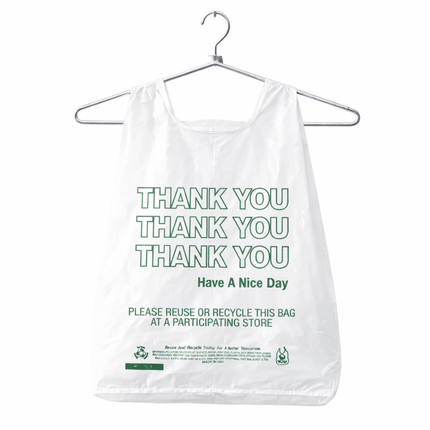 White T-Sack Extra Heavy Duty 12" x 7" x 23" - 400/Case