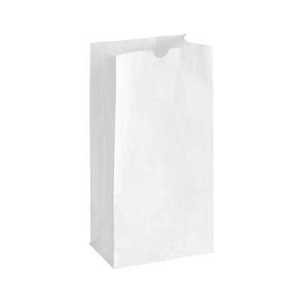 White Paper Bags 12 lb - 500/Pack