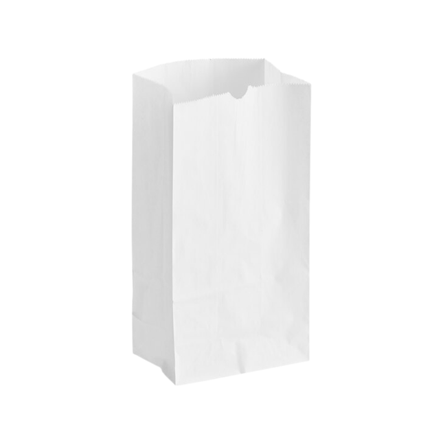 White Paper Bags 4 lb - 500/Pack