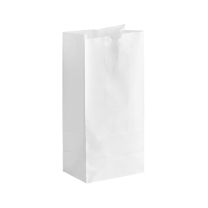 White Paper Bags 8 lb - 500/Pack