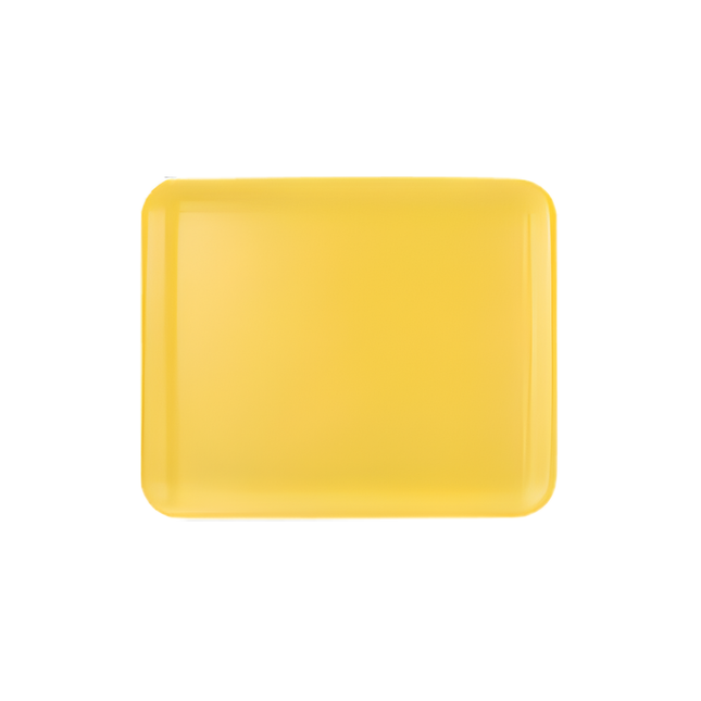 CKF 87912 (#12S) Yellow Foam Meat Tray 11" x 9" x 1/2" - 250/Case