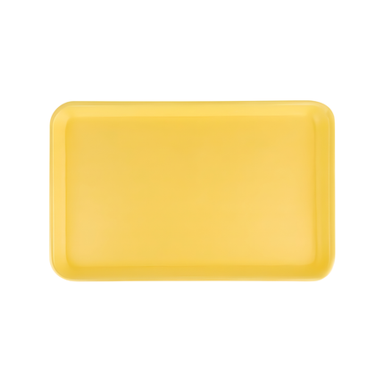 CKF 87916 (#16S) Yellow Foam Meat Tray 11 3/4" x 7 1/2" x 5/8" - 250/Case