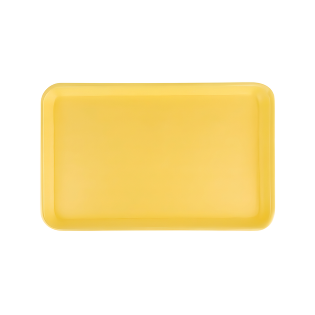 CKF 87916 (#16S) Yellow Foam Meat Tray 11 3/4" x 7 1/2" x 5/8" - 250/Case