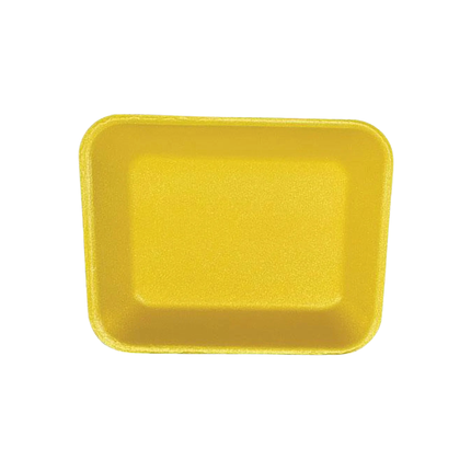 CKF 87944 (#8P/H) Yellow Foam Meat Tray 10 1/2" x 8 1/4" x 1" - 200/Case