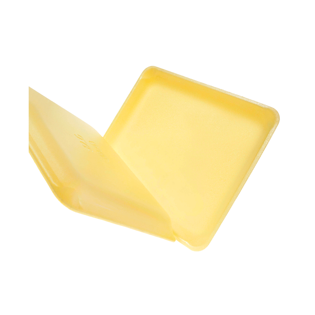 CKF 87921 (#9L) Yellow Foam Meat Tray 11 3/4" x 9 3/4" x 1/2" - 200/Case